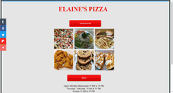 Desktop Screenshot of elainespizza.com